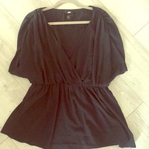 Chic black blouse
